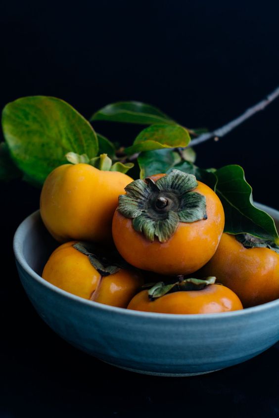 persimmon in a bowl