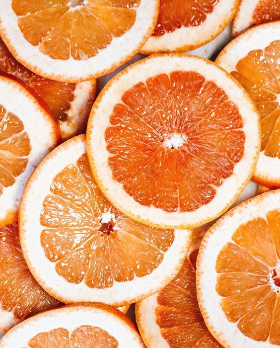 a pile of sliced orange