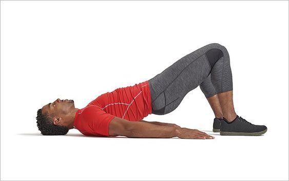 Glutes Bridge is good for burning belly fat and improve good posture