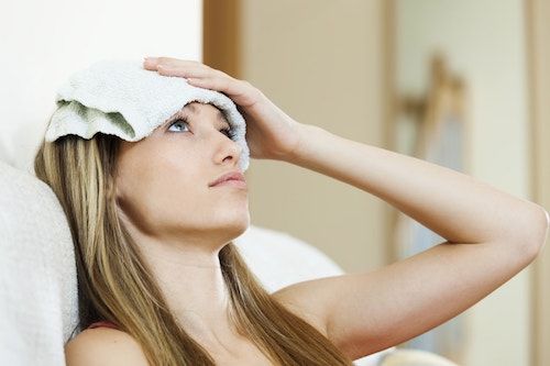 hot or warm compress could alleviate headache
