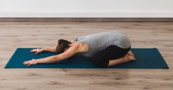 balasana pose to lose belly fat